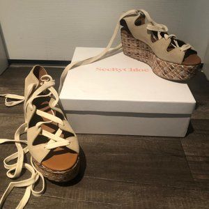 See by Chloe - Lilly Wedge Sandal size 8